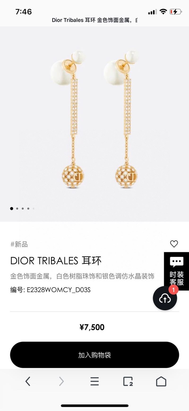 Christian Dior Earrings